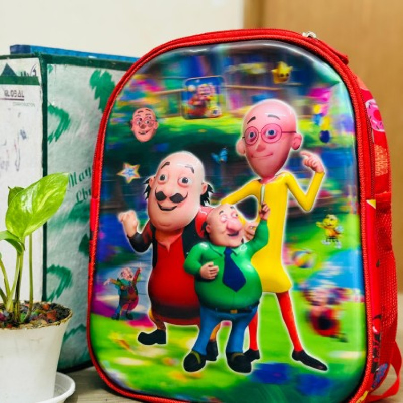 Motu Patlu 3D Junior School Bag